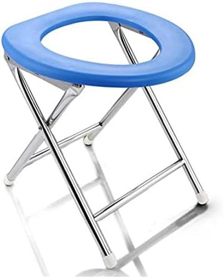 NEEDED Y Sitting Commode Folding Anti-Slip Pregnant Elderly Geriatric Toilet Simple Stainless Steel Gift