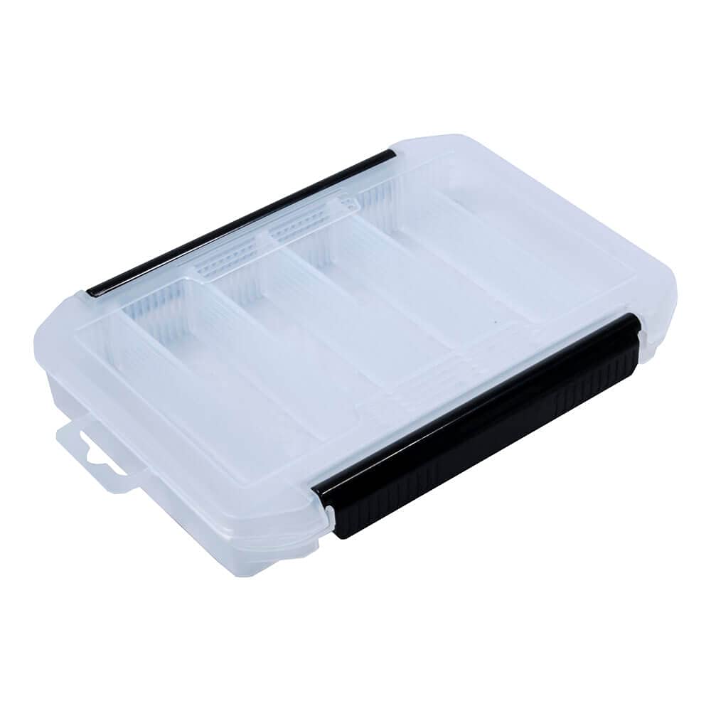 HTO Double Latch Tackle Lure Box with Dividers 20.5 x 15.5 x 3.5cm