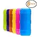Emraw Double Deck Organizer Box - Bright Color School Pencils Box Stationery Box Pen Holder Box Organizer, School Supplies Pencil Box for Students Pencil Case Pencil Box (6-Pack)