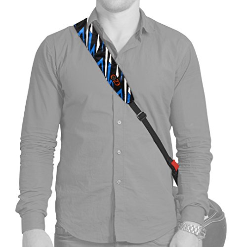 Motorcycle Helmet Carrier Strap - Hands-Free, Motorbike Accessory. Convenient, Lightweight and Comfortable Alternative to Helmet Bag or Backpack. A Perfect Biker Gift For Men and Women. Tricolor EZ-GO - Thumbnail 7