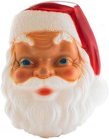 18 Inch Santa Face Lighted Plastic