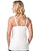 Leading Lady Women's Nursing Cami with Built In Bra, White, Medium