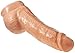 Doc Johnson Ty Fox - Realistic Cock with Removable Vac-U-Lock Suction Cup - 10.8 in. Long and 7.8 in. of Girth - Vac-U-Lock Harness, O-Ring Harness, and F-Machine Compatible - Pegging - Dildo