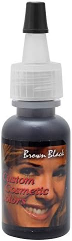 Brown Black EYELINER Permanent Makeup Pigment Cosmetic Tattoo Ink 1/2oz by Custom Cosmetic Colors
