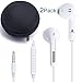 JJCall Stereo Headphones with Mic and Remote Control for Apple Device (2 Pack) - White