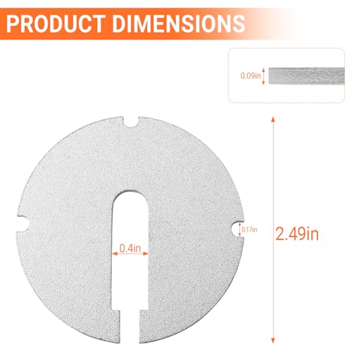 Bandsaw Table Insert(Diameter: 2.5 in,Thickness: 0.1 in) for Delta (2 Pcs) photo 11