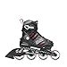 Bladerunner by Rollerblade Phoenix Boys Adjustable Fitness Inline Skate, Black and Red, Junior, Value Performance Inline Skates