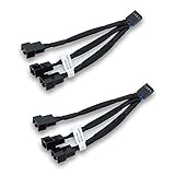 EKWB EK-Cable Y-Splitter 3-Fan PWM, 10cm, 2-Pack
