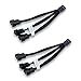 EKWB EK-Cable Y-Splitter 3-Fan PWM, 10cm, 2-Pack