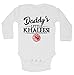 Cute Movie Lover Bodysuits Daddys Little Khaleesi Royaltee Kids Shirts 0-3 Months, White