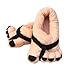 Eforstore Funny Winter Toe Big Feet Warm Soft Plush Slippers Novelty Gift Adult Shoes