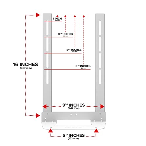 Support TV Pour Sonos Beam - Blanc, Compatible Gen 1 & 2, Fixation Réversible
