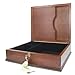 Decorebay Antico Wooden Lockable Memory and Treasure Box for Keepsakes, Photos, Letters, Jewelry and More