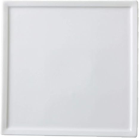 Amazon Co Jp みのる陶器 フレーム 白 スクエアプレート L ホーム キッチン