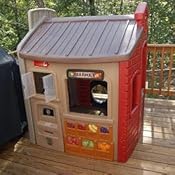 little tikes playhouse with basketball hoop