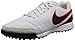 Nike Men's Tiempo Genio II Leather TF Turf Soccer Cleat (Pure Platinum, Black)