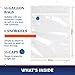 Savour Sous Vide bags - Gallon and Quart size BPA Free Sous Vide Bags, Bags for All Sous Vide Cooking including Anova and Joule Cookers, Simple and Fast to Use, Seals in Seconds (Gallon)