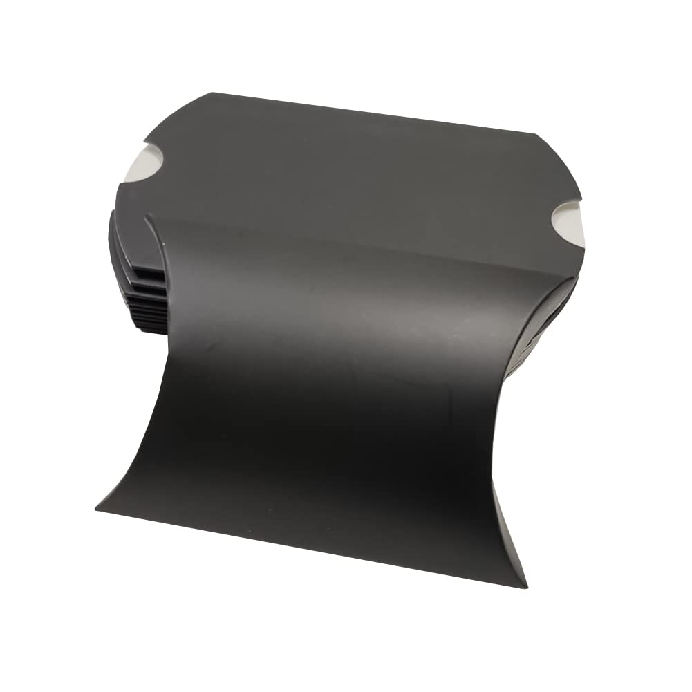 100 Pcs Kraft Paper Pillow Boxes Mini Favor Box Small Gift Box Present Packaging for Wedding Birthday Party - Gift Card Holders Black