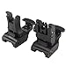 GVN Polymer Folding Tactical Flip up Sight Rear Front Sight Mount Set for Weaver / Picatinny Rails