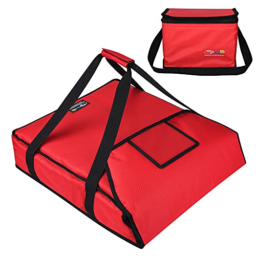 iceMi Insulated Pizza & Food Delivery Bags Pizza Bag,20" X 18" X 5" Commercial Professional