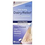 Guardian Dairy Relief Fast Acting Caplets, Lactase Enzyme, 180 CT