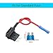 ESUPPORT 12V 24V Standard Add A Circuit Fuse Tap Piggy Back Blade Holder Plug Socket Car Pack of 5