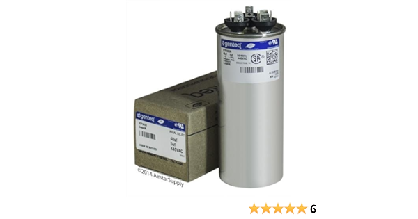 Genteq 97f9856 40 5 Uf Mfd 440 Volt Vac Genteq Replacement Round Dual Run Capacitor Amazon Com Industrial Scientific