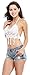 Bellady Women's Fringed Bikini Bra Tassel Crochet Bralette Bikini Tops Vest, White