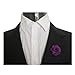 Sunny Home Men's Lapel Flower Handmade Boutonniere Pin for Suit (Purple)