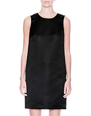 Theory Black Shift Z Dress In Structured Satin - Size 2