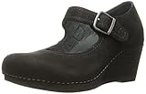Dansko Women's Sandra Wedge Pump, Black Nubuck, 40 EU/9.5-10 M US