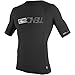 O'Neill Men's Premium Skins UPF 50+ Short Sleeve Rash Guard, Black/Black/Black, X-Large