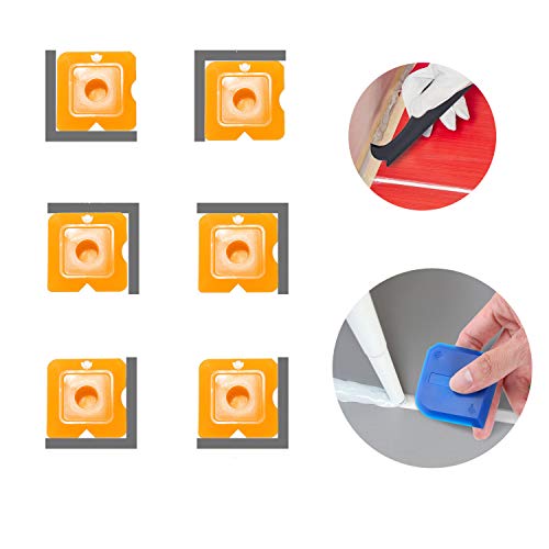 image for Inxens 10pcs Nozzle Plus Rubber Caulking Tool Kit Sealant Finishing To