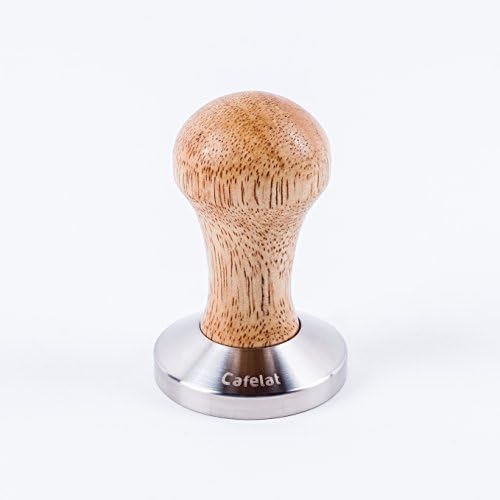 Cafelat Stainless Steel and Wood Espresso Tamper (58mm Flat) by Cafelat