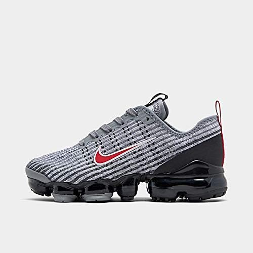 Amazon ナイキ キッズ レディース ベイパーマックス Air Vapormax Flyknit 3 スニーカー Particle Grey University Red Black 24 並行輸入品 Nike ナイキ スニーカー