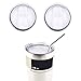 Spill Proof Lid, KinHom Crystal Clear Splash Resistant Plastic Covers Tumbler Replacement Accessory with Slider Closure for Yeti Rambler,RTIC Coolers and Ozark Trail in Travelling (2 PACK) (20 oz)
