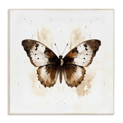 Stupell Industries Brown Washed Moth Canvas Wall Art, design by Creative Studio…