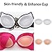 LLMoon Silicone Bra Pads Inserts, Transparent Cleavage, Enhancing Breast Pads(2 Pairs)