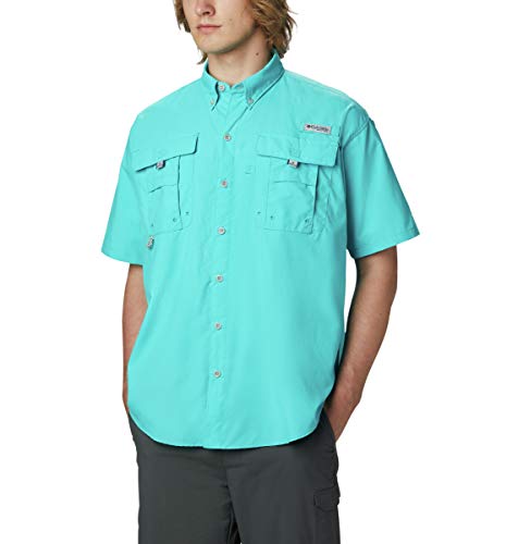 Columbia Men's Bahama Ii Short Sleeve Shirt, Geyser, Large