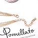 Barogirl Gold Layered Necklace Chain Moon Pendant Dainty Choker Necklaces for Women and Girls