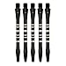 L.E.D STEP 5 Sets 50mm 25pcs Aluminum Medium Darts Shafts Dart Stem Throwing Fitting with O'ring 25pcs+25 O'rings