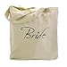 ElegantPark Bridal Shower Gifts for Bride Bag Bride Tote Bag Bride Gifts Bag Wedding Party Gifts 100% Cotton