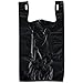 1/6 T-shirt Bag Large 12 X 6 X 21 (500, Black)