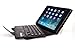QQ-Tech® Removable Detachable Wireless Bluetooth ABS Keyboard PU Leather Case Tablet Stand for Apple iPad Mini/Retina ipad Mini - Smart Cover Wake Sleep Function-Black