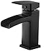 Pfister Single Control 4 inch Waterfall Bathroom Faucet,Matte Black