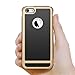 iPhone 5S Case, iPhone SE Case, DACHUI Apple iPhone 5S Cover Slim Case Protective Double Color Back Shell Bumper Case Durable TPU Cover for iPhone 5S/SE (Black+Gold)