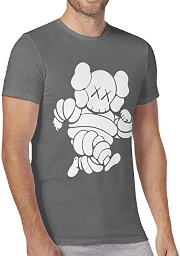 Kunisom KAWS T Shirt Short Sleeve Sports Shirt Gym Tees for Men