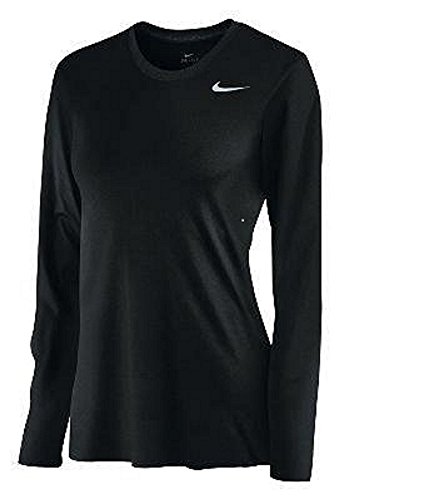 Nike Women's Long Sleeve Legend Shirt Black/Cool Grey - Small