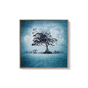 Framed Canvas Wall Art for Living Room, Bedroom Trees Canvas Prints for Home Decoration Ready to Hang - 16x16 inches