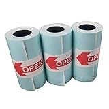 Teepao Self-Adhesive Thermal Paper Rolls 57 x 30mm - Sticker Thermal Paper for Paperang Mini Photo Printer - 3 Thermal Paper - for Fun, Study, Work - Small Size, for Mini Printer